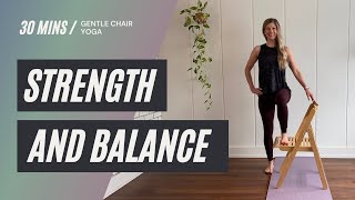 Chair Yoga | 30 min | Strength and Balance | Cara Kircher