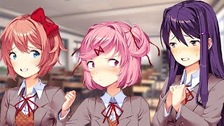 The Dokis try to wake up MC but in a weird way (DDLC Mod)