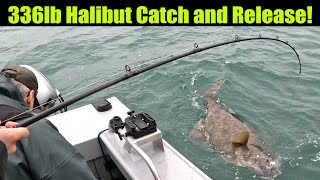 336lb Halibut Catch and Release! Alaskan Halibut Fishing - Petersburg, Alaska! JULY 2024 #halibut