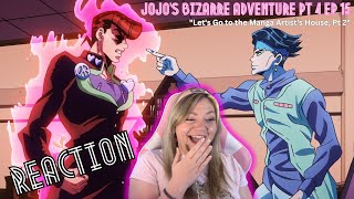 Jojo's Bizarre Adventure Part 4 Ep 15 "Let's Go to the Manga Artist's House, Pt 2" reaction & review