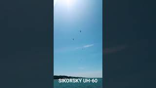 Sikorsky UH-60s flying over Lake Michigan #blackhawks #sikorsky #lakemichigan