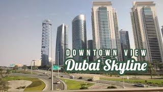 Amazing Dubai Skyline | Dubai Downtown view from Dubai Metro | Dubai Skyscrapers