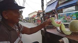 SARAPAN BUAH PAYA DAN MELON 2 POTONG RP.5000.BUAH SELALU BARU