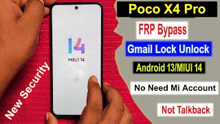 Poco X4 Pro FRP Bypass Android 13 MIUI 14 | Google Account Lock Unlock Poco X4 Pro FRP Unlock 2024