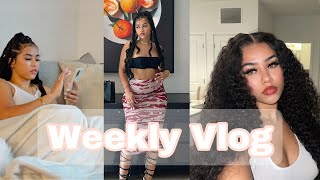 WEEKLY VLOG| CHILL DAYS + UNBOXING + GYM + AT HOME WAX +NEW HAIR + ERRANDS + MORE | IVORYSHARAE VLOG