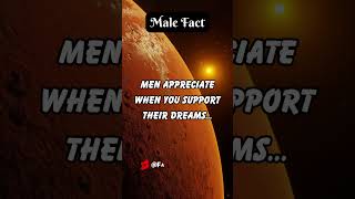 Dream Support: Believing in Men's Potential 🚀❤️ | Male Fact #Shorts #MaleFact