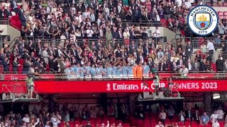 The moments that Manchester City players lift FA Cup Trophy in Wembley stadium!!💙⚽🇬🇧