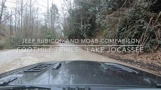 Jeep Wrangler JL Rubicon and JL Moab, (Beginner) Trail Comparison - Lake Jocassee