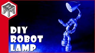 How To Make a Robot Pipe Lamp - DIY