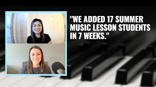 How Mandy added 17 summer lesson students in 7 weeks.