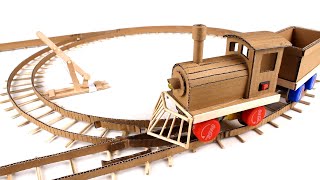 How to make a train by cardboard at home