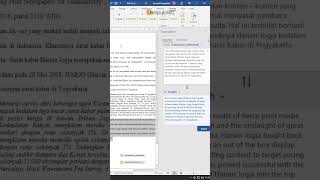 Translate bahasa dari MS.Word #viral #ms.word