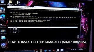 How to Install PCI Bus Manually in NimeZ Drivers