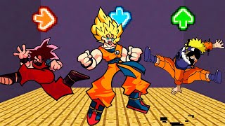 FNF Character Test Gameplay VS Playground | Naruto | Super Saiyan | Goku Kaioken