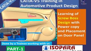 Screw Boss Design Part-1 || Automotive Product Design Training || ISOPARA