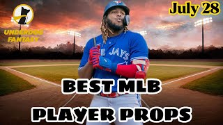 TODAYS BEST UNDERDOG FANTASY PLAYER Props - Thursday July 28