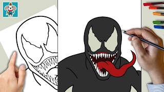 How to draw Venom | Venom The Last Dance |  HVORDAN TEGNE | Step by Step