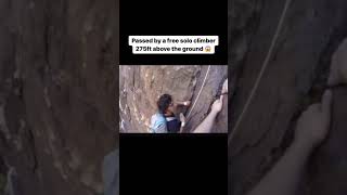 Free Solo Climbing Without Protection | Danger & Thrills 🧗‍♂️ #Climbing #FreeSolo #Adventure