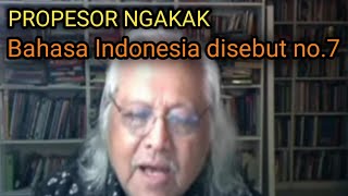 propesor ngakak || bahasa Indonesia di sebut no. 7 dunia