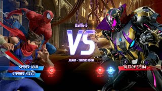 Marvel Vs Capcom Infinite: Arcade Mode (Spider Man & Strider Hiryu)