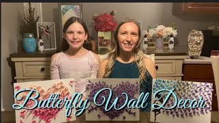 DIY Butterfly Heart Wall Art