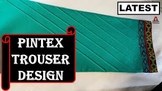 Letest Pintex Trouser Cutting And Stitching || Plates Wala Trousers Kese Banate hen?