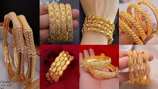 Latest 🆕 Viral Collections of Gold Bangles // Antique Bangle Designs // #BridalBangles #trending