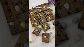 CADBURY EGG COOKIE BARS 🐣 🍪 ✨ #easterdesserts #springdesserts #dessertideas #cadburychocolate