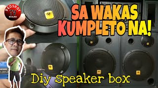 (PART 3)home made DIY SPEAKER BOX/VIDEOKE [kevler speaker]