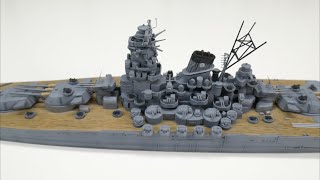 Yamato 1:700 - Malowanie oraz montaż uzbrojenia i nadbudówek