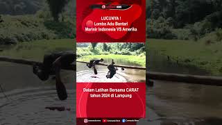 LUCUNYA, Marinir Indonesia dan Amerika Lomba Adu Bantal