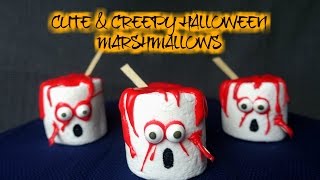 CUTE & CREEPY HALLOWEEN MARSHMALLOWS - CookingwithKarma