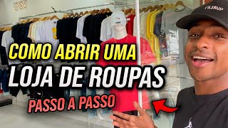 Como abrir uma loja de roupas passo a passo