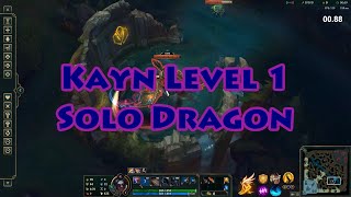 Kayn Level 1 Solo Dragon Season 12 [1:08.50]