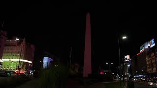 El Obelisco se convierte en un Faro Verde durante el C40