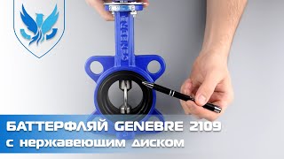 ⛲️🔵 Задвижка Баттерфляй Genebre 2109 Ду 65, 🎥 обзор на затвор дисковый поворотный межфланцевый