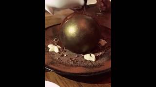 Melting Chocolate Globe filled with Marshmellows!! #thebakasur