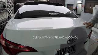 TOYOTA COROLLA REAR SPOILER GT - INSTALATION VIDEO