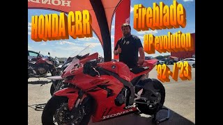 HONDA cbr FIREBLADE rr HP evolution from 1992 to 2023