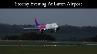 Stormy Luton Airport Spotting