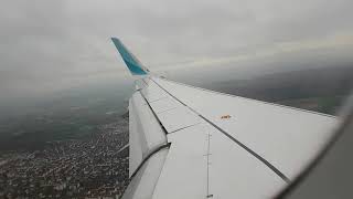 Eurowings A320 Sharklets Landung Stuttgart