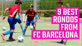 9 Best Rondos from FC Barcelona | Fun Youth Soccer Drills From the MOJO App