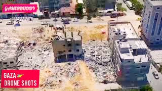 Israeli strikes in northern Gaza captured on drone #shorts #BOYCOTTISRAELPRODUCT #SHORT #MASJIDAQSA