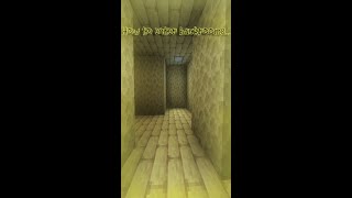 How to enter backrooms... #backrooms #minecraft #shorts