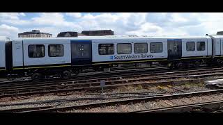 701014 Leaves Clapham Yard For London Waterloo