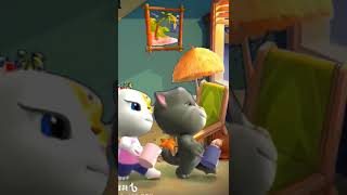 رقص القط توم وانجيلا اللطيفة #shorts #talkingtom  #cat