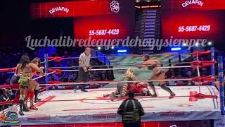 Reina Isis, Sanely y Metálica vs Hera, Olympia y Skadi. Arena México. 25 de agosto 2024.