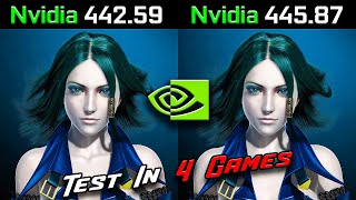 442.59 vs 445.87 Nvidia Drivers Old Vs New