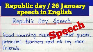 republic day speech in english 10 lines|26 january speech|republic day speech english