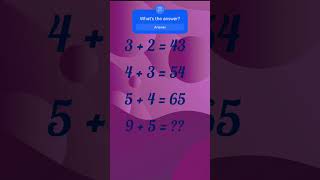 Can YOU find the answer to this one? #numberpatterns #braintraining #shorts